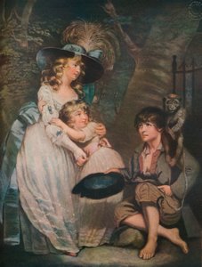 En ung dam som uppmuntrar den låga komikern, c1786-1826, 1919 av William Ward