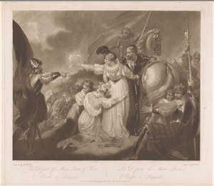 Mary, drottning av Skottland, besegrade i slaget vid Langside Nederlaget för Mary Queen of Scots i slaget vid Langside / La Défaite de Marie Reine d