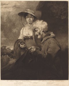 Den blinde tiggaren från Bednall Green av William Ward after William Owen