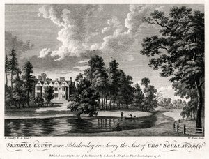 Pendhill Court nära Bletchenley i Surry, sätet för George Scullard Esquire, 1776