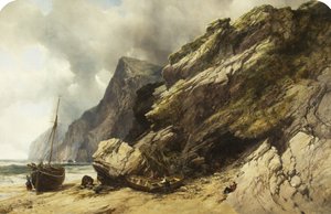Cheyne Beach, Ilfracombe, ca 1845 (olja på duk)