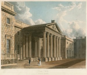 Carlton House, London, norra framsidan av William Westall