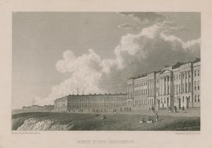 Allmän vy av Kemp Town i Brighton av William Westall