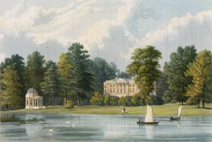 Hampton House, graverad av Richard Gilson Reeve (1803-89), publicerad 1828 av William Westall