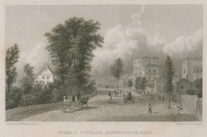 Sir Richard Steeles stuga, Haverstock Hill av William Westall