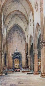 Bologna. Interiör av S. Petronio (färg litho) av William Wiehe Collins