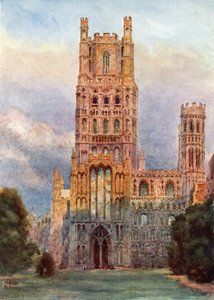 Ely, från västfronten (färg litho)