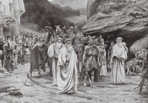 Begravningen av en brittisk hövding (litografi) av William Wiehe Collins