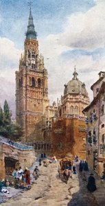 Toledo, katedralen (färg litho)