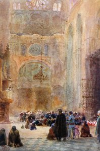 Toledo, South Transept (färg litho)