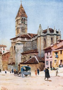 Valladolid, Santa Maria la Antigua (färg litho)