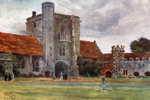 Winchester, St. Cross (färg litho)