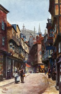 York, Stonegate (färg litho)
