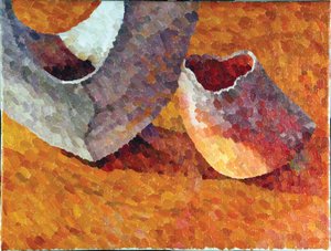 Stilleben, Koyama Vessels, 2014 (Oil on Canvas) av William Wilkins