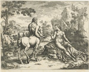 Ocyrhoe förutspår Chirons och Asclepius öde