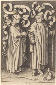 Kyrkobesökarna av William Young Ottley after Israhel van Meckenem