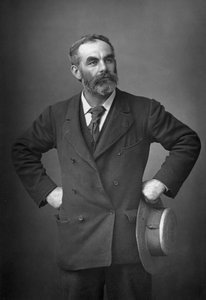 John Burns 1858-1943, engelsk fackföreningsman, antirasist, socialist och politiker, 1893.