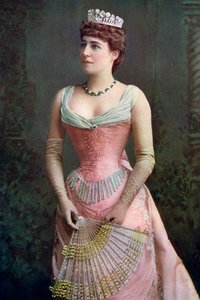 Lillie Langtry 1853-1929, engelsk skådespelerska, 1899-1900. av William and Daniel Downey