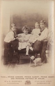 Prins Edward, Prins Albert, Prins Henrik och Prinsessan Victoria av Wales av William and Daniel Downey