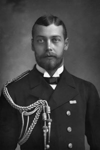 Prins George, prinsen av Wales och blivande kung George V 1865-1936, 1890.