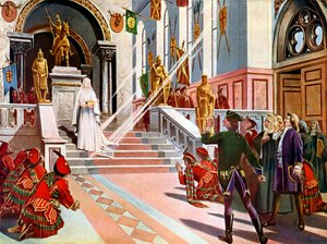 La Dame Blanche Den vita damen, sista akten och scen