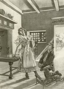 Marta, akt III scen vi (gravyr) av William de Leftwich Dodge