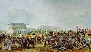 Vy över Musselburgh Races av William 