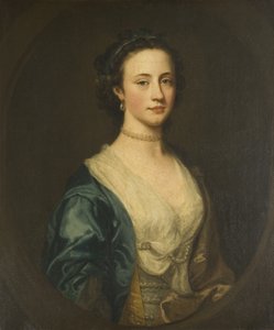 Porträtt av Miss Elizabeth Jesser (olja på duk)