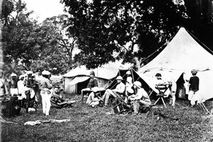 Läger för den brittisk-indiska armén, ca 1860-talet