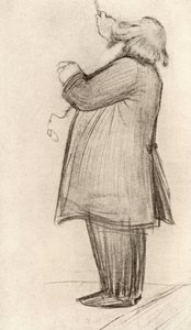 Johannes Brahms (1833-1897) Tysk kompositör, dirigent (teckning) av Willy von Beckerath