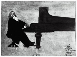 Den tyske kompositören Johannes Brahms (Hamburg av Willy von Beckerath