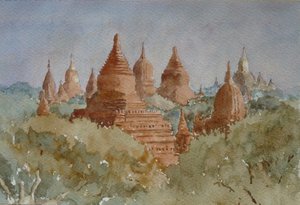 941 Bagan soluppgång, mot Ananda