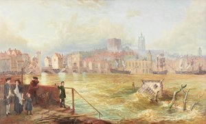 The Last of the Old Tyne Bridge, 1900 av Wilson Hepple