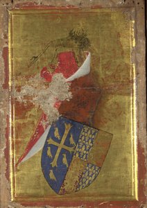 Rikard II av Englands vapen. Ytterpanelen på Wilton-diptyken, mellan 1395 och 1399 av Wilton Master