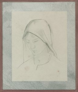 Studie för St Martin altartavla, ca 1928 (penna på papper)