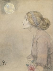 Gertrude Sandys (pastell på papper) av Winifred Sandys