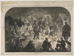 Ett härligt bivack vid Potomac av Winslow Homer