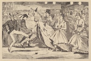 A Parisian Ball - Dancing at the Mabille, Paris, publicerad 1867. av Winslow Homer