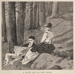 En lugn dag i skogen, 1870. av Winslow Homer