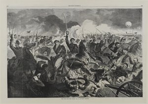 Ett krig för unionen 1862 - En kavalleriladdning av Winslow Homer