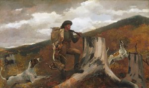 En jägare och hundar av Winslow Homer