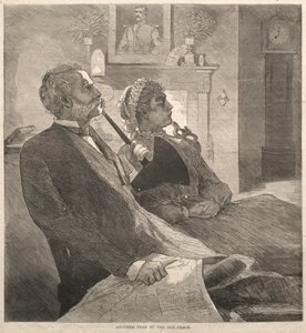 Another Year by the Old Clock, 1870. av Winslow Homer