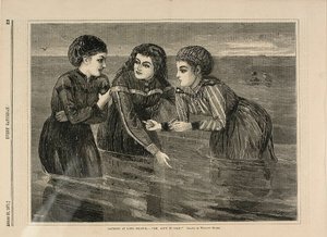 Bada vid Long Branch - "Åh, är det inte kallt" av Winslow Homer