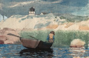 Pojke i båt, Gloucester av Winslow Homer
