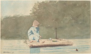 Pojke på en flotte av Winslow Homer