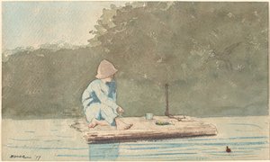 Pojke på en flotte av Winslow Homer