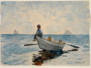 Pojkar i en dory av Winslow Homer