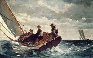 Breezing Up (A Fair Wind) – 1876 – 61,5 × 97 cm – olja på duk av Winslow Homer