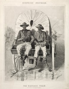 Kampanjskisser: Bagagetåget, 1863. av Winslow Homer