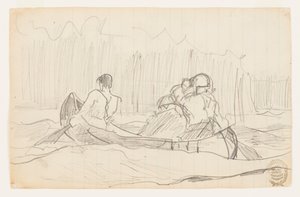 Kanot med tre män av Winslow Homer
